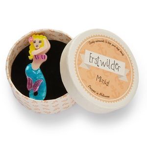 ERSTWILDER Sea Maiden Jane mini Brooch Nautical Mermaid Louisa Camille artist